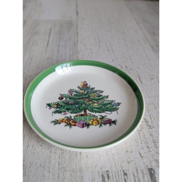 Spode 4" Christmas tree plate ceramic xmas - Picture 3 of 5